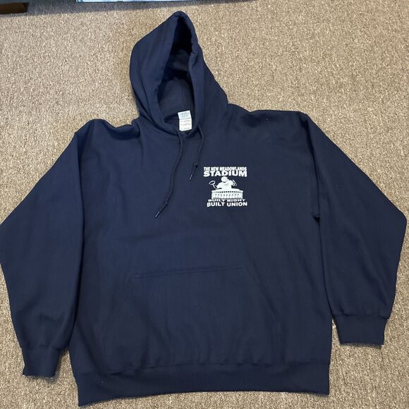 New York Meadowlands Stadium Hoodie Gildan tag - XL - RARE UNION (Jets, Giants) - Picture 7 of 10